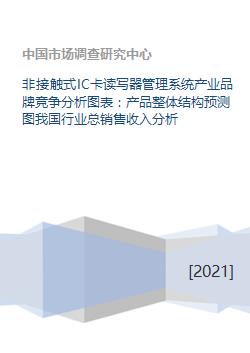 非接触式IC卡读写器管理系统产业品牌竞争分析图表 产品整体结构预测图我国行业总销售收入分析